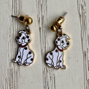 Vintage 90s 101 Dalmatians Disney earrings